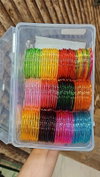 Trending Jelly Finish Glass Bangles Combo Set Exporters In India